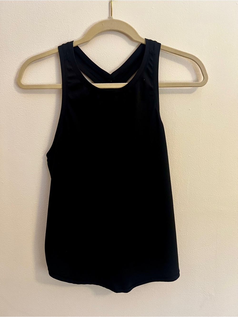 Old Navy Black Cross-Back Active Tank